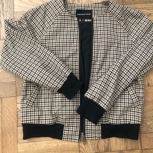 Plaid bomber jacket